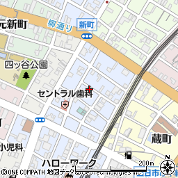 三重県四日市市新町周辺の地図