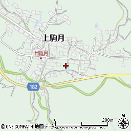 滋賀県蒲生郡日野町上駒月1247周辺の地図
