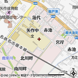 愛知県岡崎市暮戸町周辺の地図