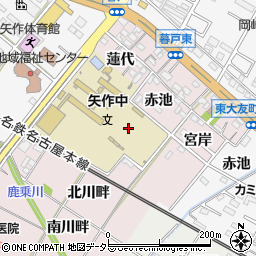 愛知県岡崎市暮戸町周辺の地図
