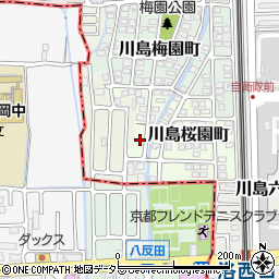 京都府京都市西京区川島桜園町13周辺の地図