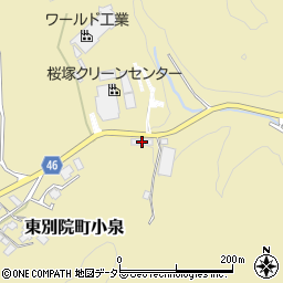 京都府亀岡市東別院町小泉朽ケ谷周辺の地図