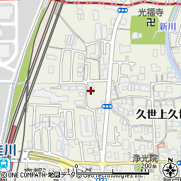 京都府京都市南区久世上久世町168周辺の地図