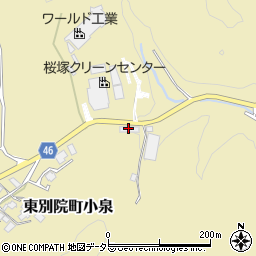 京都府亀岡市東別院町小泉（朽ケ谷）周辺の地図