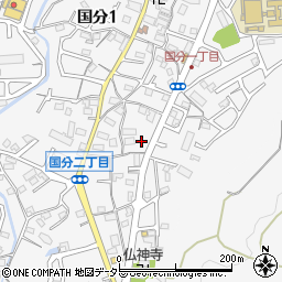 滋賀県大津市国分1丁目21周辺の地図