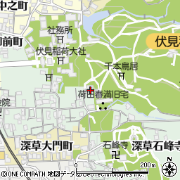 京都府京都市伏見区深草藪之内町28-3周辺の地図