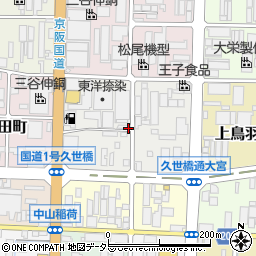 京都府京都市南区上鳥羽北花名町周辺の地図