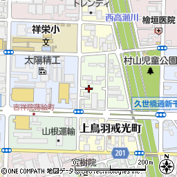 京都府京都市南区上鳥羽北戒光町周辺の地図