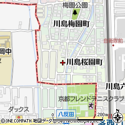 京都府京都市西京区川島桜園町13-1周辺の地図