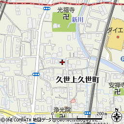 京都府京都市南区久世上久世町185周辺の地図