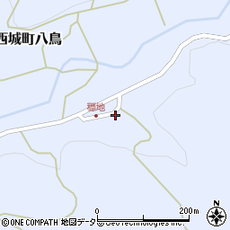 広島県庄原市西城町八鳥650周辺の地図