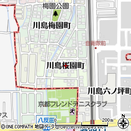 京都府京都市西京区川島桜園町54周辺の地図