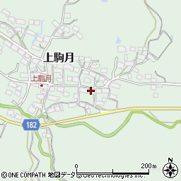 滋賀県蒲生郡日野町上駒月1223周辺の地図
