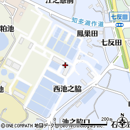 愛知県知多市佐布里西池之脇8周辺の地図