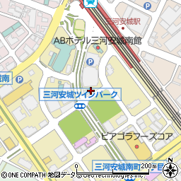 ホテルリブマックス三河安城駅前周辺の地図