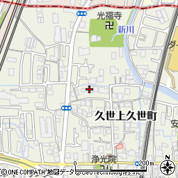 京都府京都市南区久世上久世町182周辺の地図