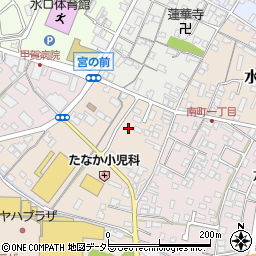 滋賀県甲賀市水口町暁周辺の地図