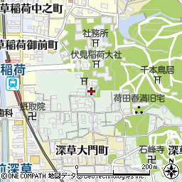 京都府京都市伏見区深草藪之内町35周辺の地図