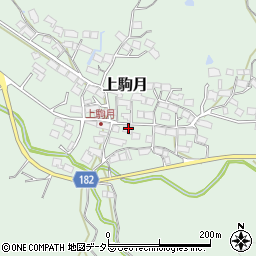 滋賀県蒲生郡日野町上駒月1260周辺の地図