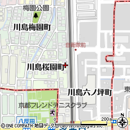 京都府京都市西京区川島桜園町88周辺の地図