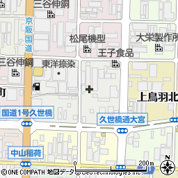 京都府京都市南区上鳥羽北花名町23周辺の地図