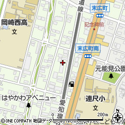ダイドービバレッジサービス株式会社　岡崎営業所周辺の地図