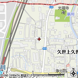 京都府京都市南区久世上久世町167周辺の地図