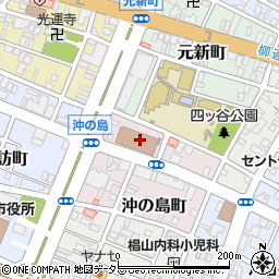 四日市郵便局周辺の地図