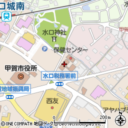 甲賀市役所　水口社会福祉センター周辺の地図