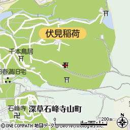 伏見神宝神社周辺の地図
