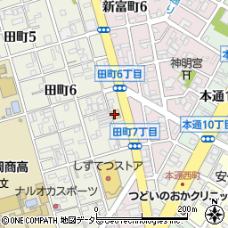 オートセンター静岡株式会社　田町店周辺の地図