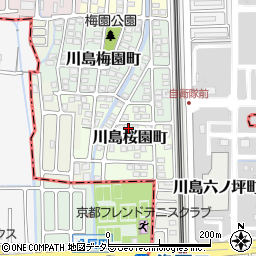京都府京都市西京区川島桜園町46周辺の地図