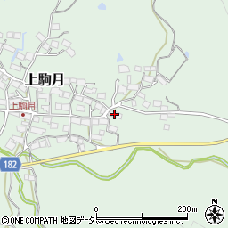 滋賀県蒲生郡日野町上駒月1192周辺の地図