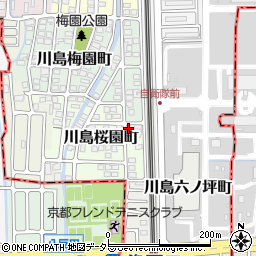 京都府京都市西京区川島桜園町86-1周辺の地図