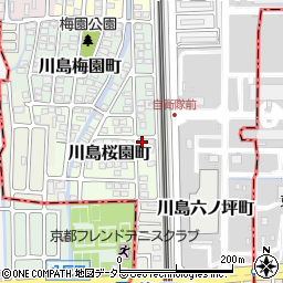 京都府京都市西京区川島桜園町86-2周辺の地図