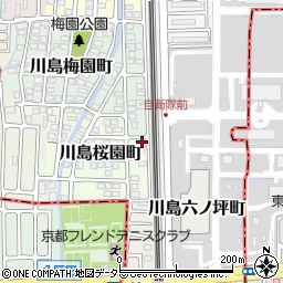 京都府京都市西京区川島桜園町87周辺の地図