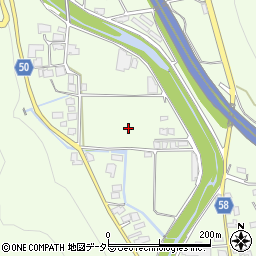 岡山県真庭市下呰部周辺の地図