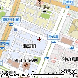 三菱ＵＦＪ銀行四日市支店周辺の地図