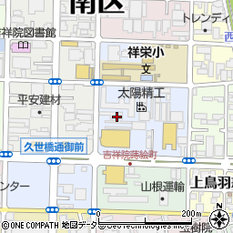 京都府京都市南区吉祥院蒔絵町17周辺の地図