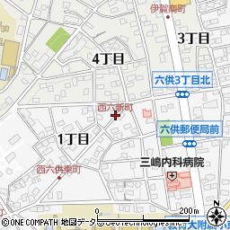 西六新町周辺の地図