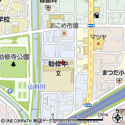 京都市立勧修中学校周辺の地図