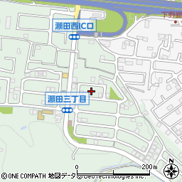 滋賀県大津市瀬田3丁目27周辺の地図