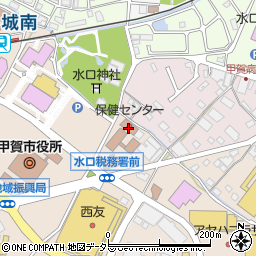 甲賀市役所　水口庁舎周辺の地図