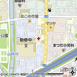 京都府京都市山科区大宅烏田町37周辺の地図