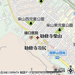 京都府京都市山科区勧修寺柴山周辺の地図