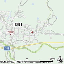 滋賀県蒲生郡日野町上駒月1215周辺の地図