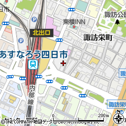 フラワー薬局　四日市駅前店周辺の地図