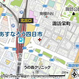 フラワー薬局　四日市駅前店周辺の地図