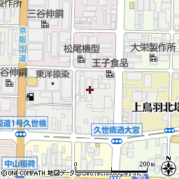 京都府京都市南区上鳥羽北花名町24周辺の地図