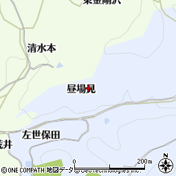愛知県岡崎市才栗町昼場見周辺の地図